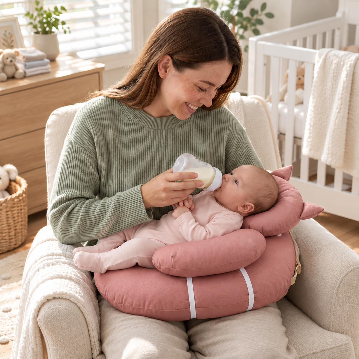 Hands-Free Nursing Pillow, No More Arm Pain